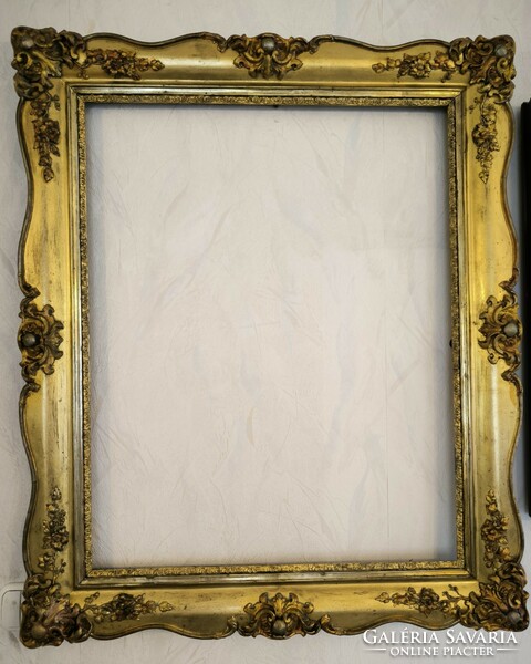 Antique Biedermeier mirror painting frame picture frame