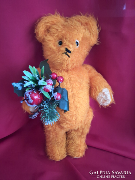 Retro yellow teddy bear, kitty. 40 cm