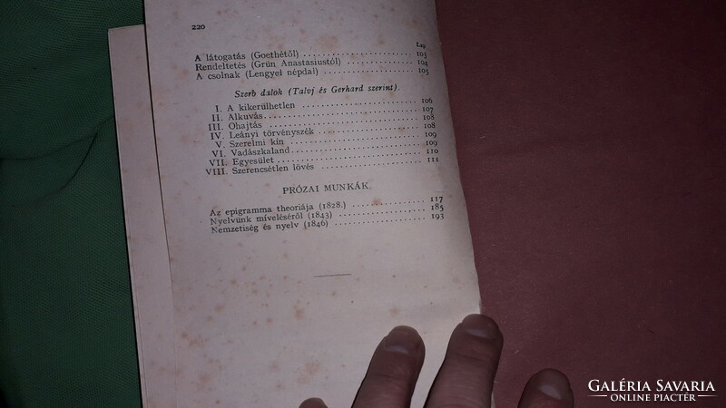1900. Antik MAGYAR KLASSZIKUSOK : BAJZA JÓZSEF MUNKÁI könyv a képek szerint FRANKLIN