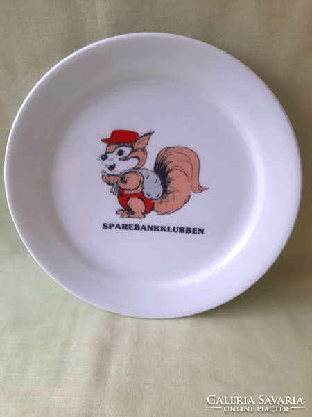 Norwegian squirrel decorative plate, porcelain plate for Dávid 'abazef'