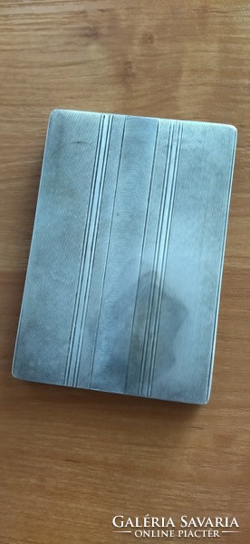 Silver cigarette case, holder