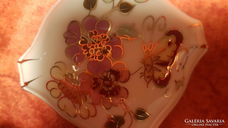 Zsolnay pillangós bonbonier 7,5 cm