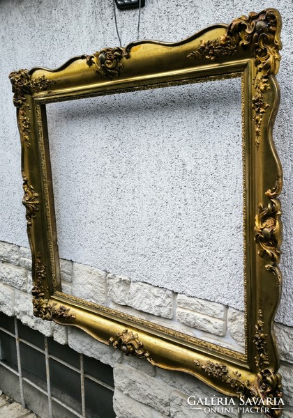 Antique Biedermeier mirror painting frame picture frame