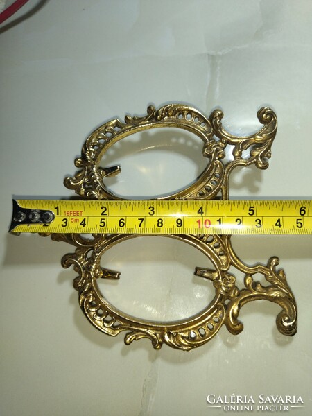 Beautiful antique copper double picture frame