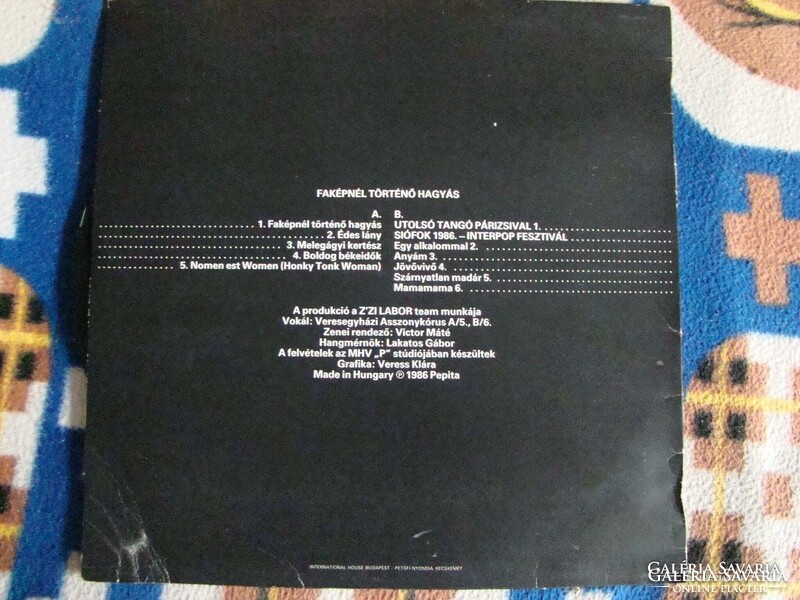 ZIZI labor LP bakelit lemez - Faképnél történő hagyás