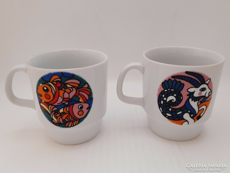 Alföldi horoscope mugs in pairs, Capricorn, Pisces