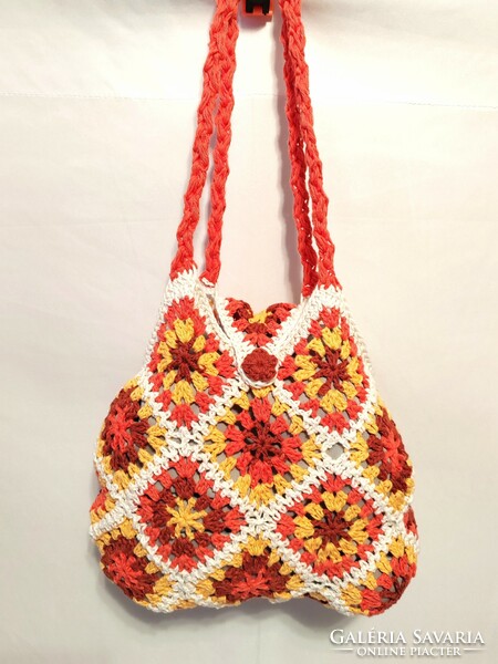 Crochet shoulder bag, backpack
