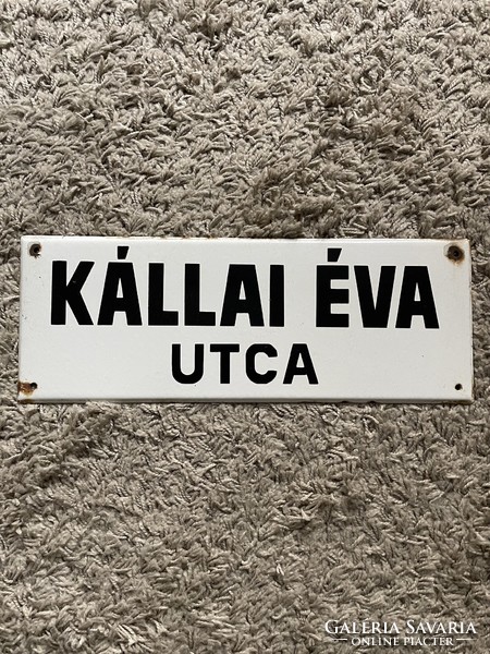 Street sign, enamel sign