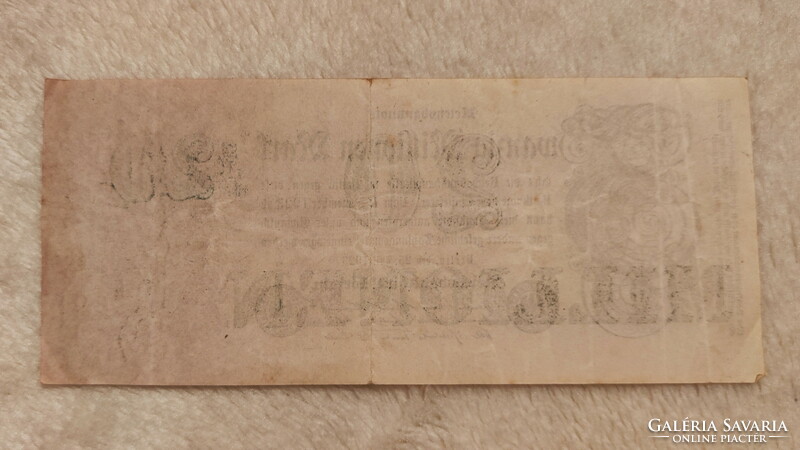 20 millió márka, 1923 (VF) – Német weimari köztársaság | 1 db bankjegy