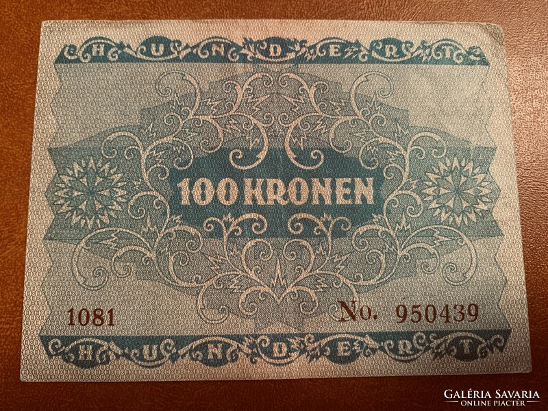 100 Korona 1922 Jan. 2 /1081/ With beautiful ornaments