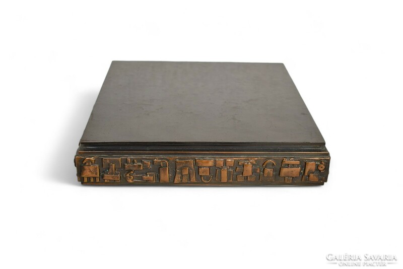 Industrial marked copper alloy box chest