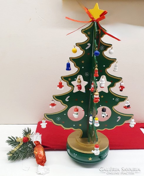 Musical tree Christmas tree winter decoration, 37 cm high