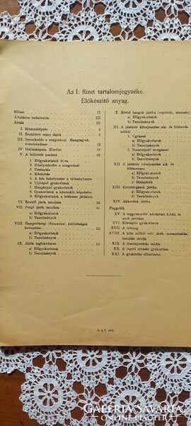 Zongoraiskola  I-II kezdők részére 1920-as évekből