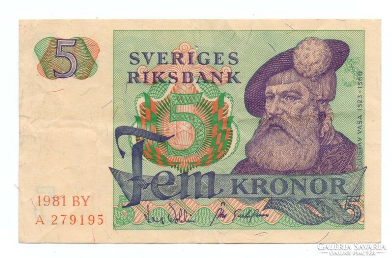 5  Korona  1981  Svédország