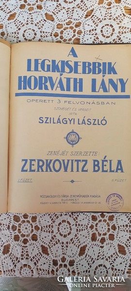 Kották 1928-ból zongorára