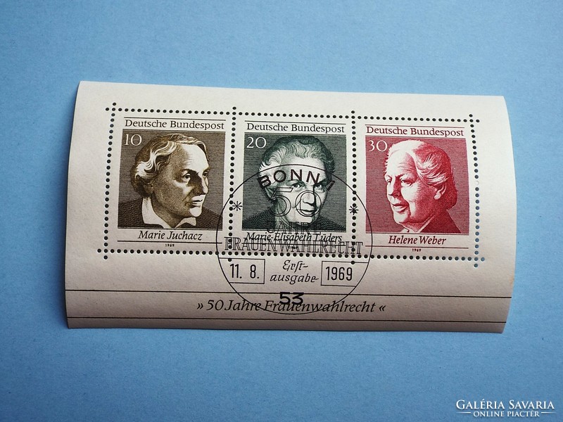 (B) 1969. Németország (NSZK) - Politikai aktivisták (Marie Juchacz, Marie-Elisabeth Lüders, Helene W