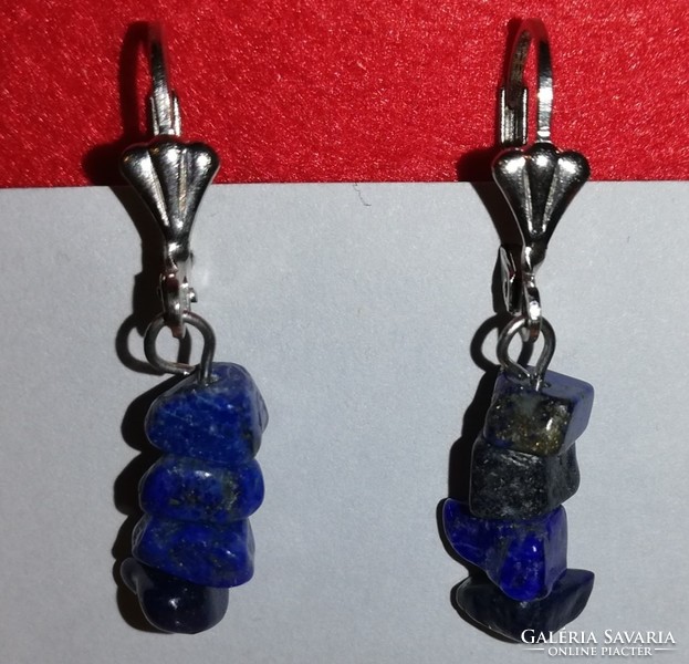 Mineral earrings (simple) - lapis lazuli
