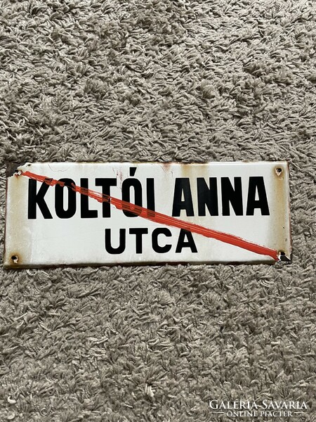 Utcatábla, zománctábla