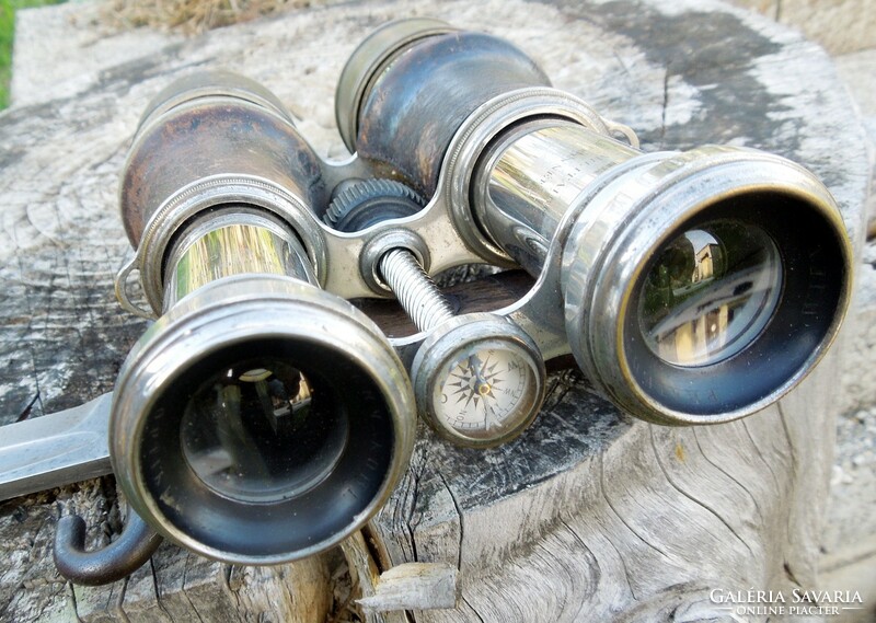 Antique military binoculars