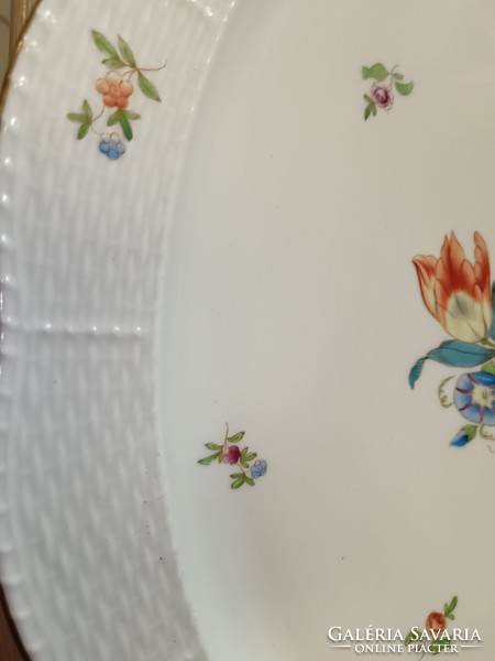 Herend tulip-patterned baked dish