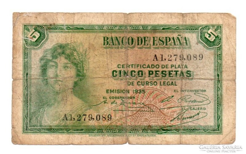 5 Peseta 1935 Spain