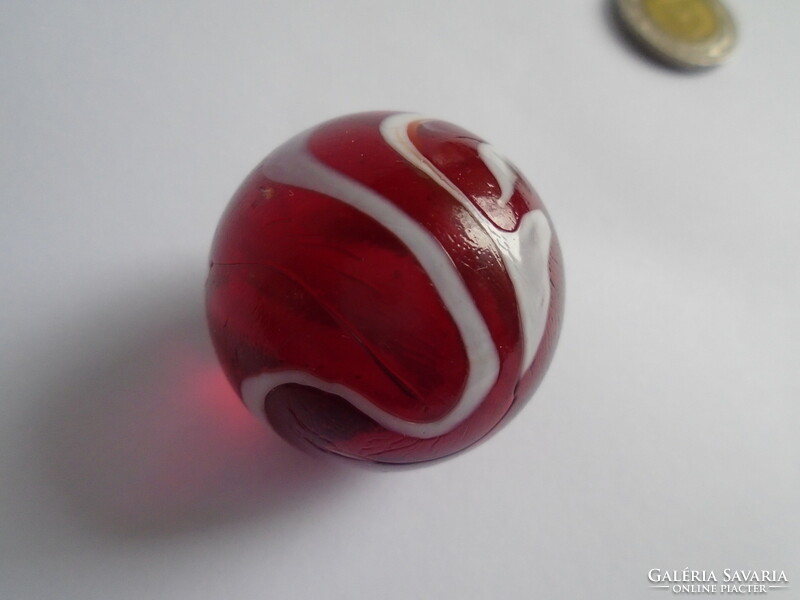6 Pcs. Large glass chikung ball, decoration, diam. 11 cm.