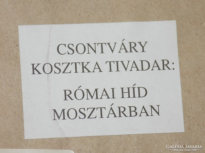 MINIATÚRA, CSONTVÁRY KOSZTKA TIVADAR, RÓMAI HID MOSZTÁRBAN