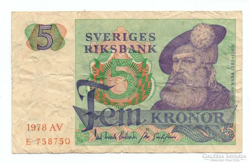 5  Korona  1978  Svédország