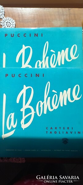 Puccini Bohémélet dupla operalemez olasz nyelven
