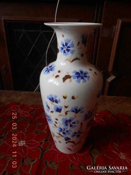 Zsolnay cornflower patterned vase