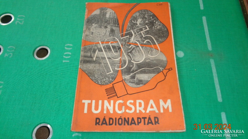 TUNSGRAM Rádiónaptár  1935 .évi  Tiszta lapokkal !