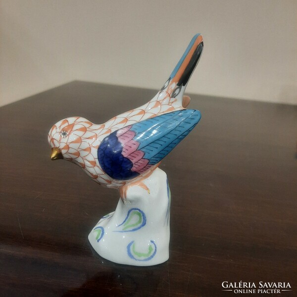 Herend scale pattern, scaly bird porcelain figurine