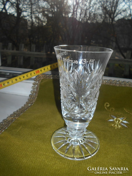 Parádi marked crystal with Kehely-Parádsasvár mark 1999