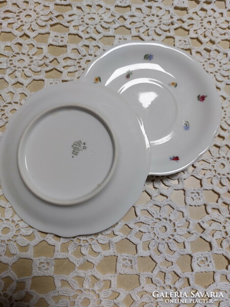 Zsolnay beautiful floral porcelain tea plate