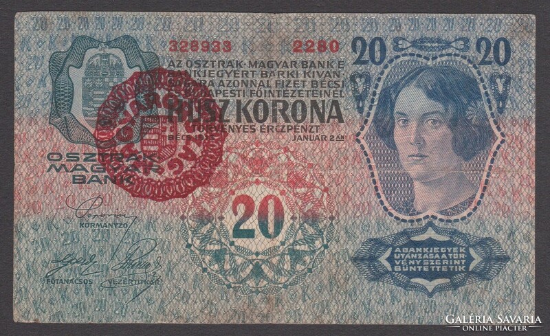 3x 20 Korona 1913 (G, F+, VF-)