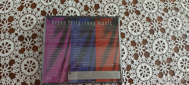 Bryan ferry+roxy music 3 cds in box platinum collection