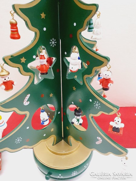 Musical tree Christmas tree winter decoration, 37 cm high