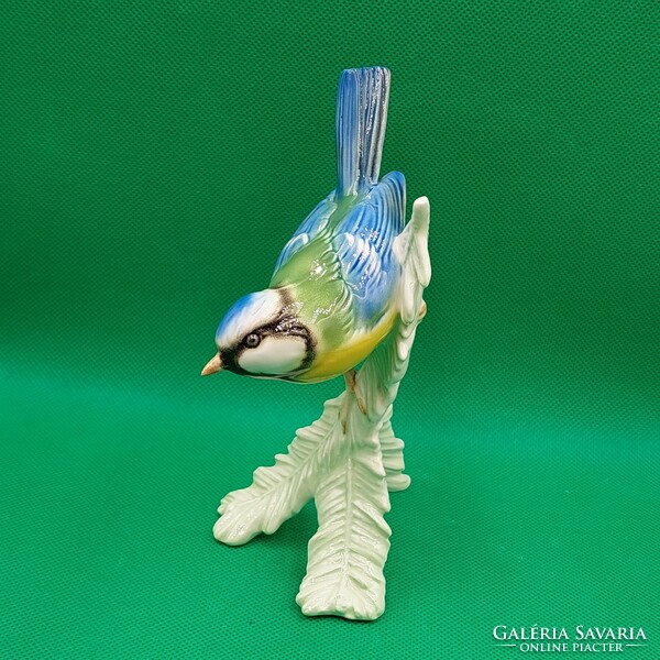 Goebel blue zinc bird porcelain figurine