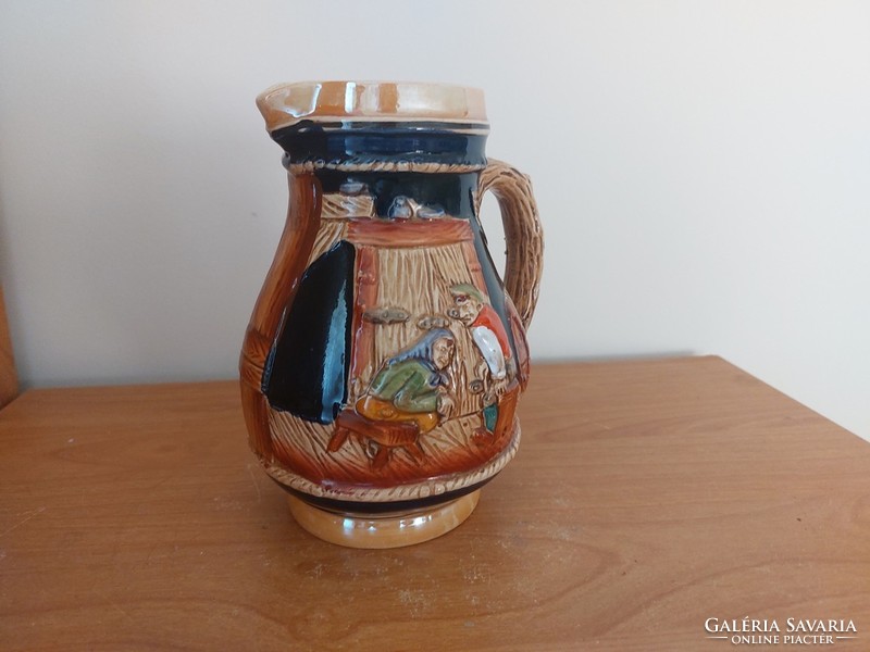 (K) nice German ceramic jug, approx. 18 cm high