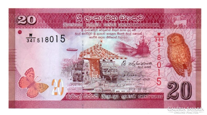 20    Rúpia     2015      Srí - Lanka