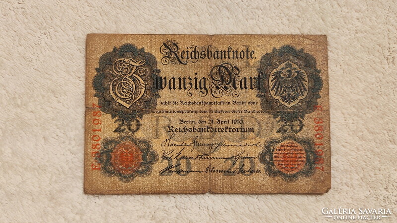 1910 20 imperial stamps (f+) | 1 banknote