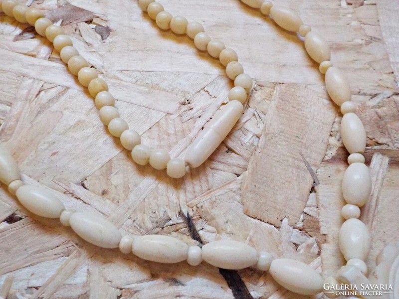 Necklace carved from old bone