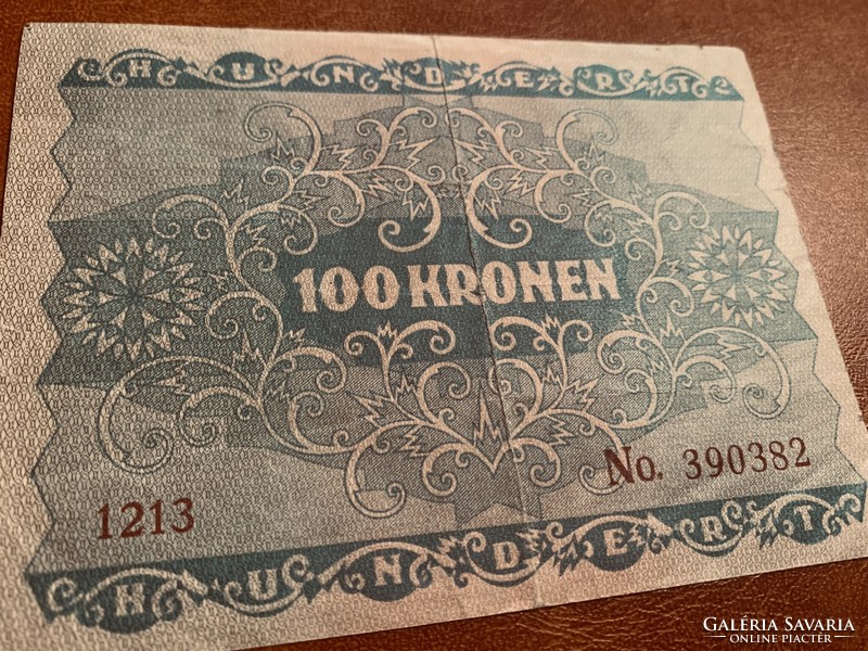 100 Korona 1922 Jan.2 Vienna /1213/ with beautiful ornamentation