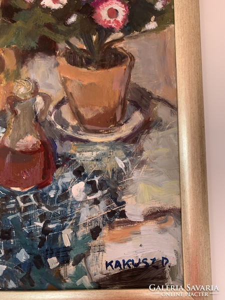 Kakusz Dalma festőművésznő festménye olaj 50x60cm