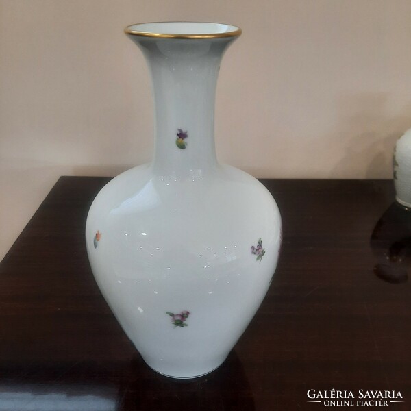 Herendi Bouquet de saxe BS mintás porcelán váza. 27,5 cm.