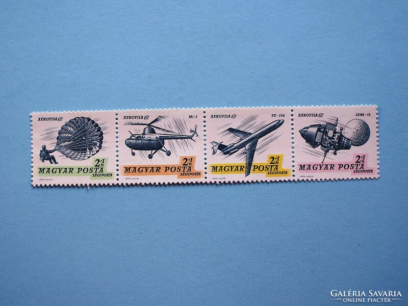 (Z) 1967. 40. Stamp day - continuous strip** - aerofila ii. - (Cat.: 400.-)