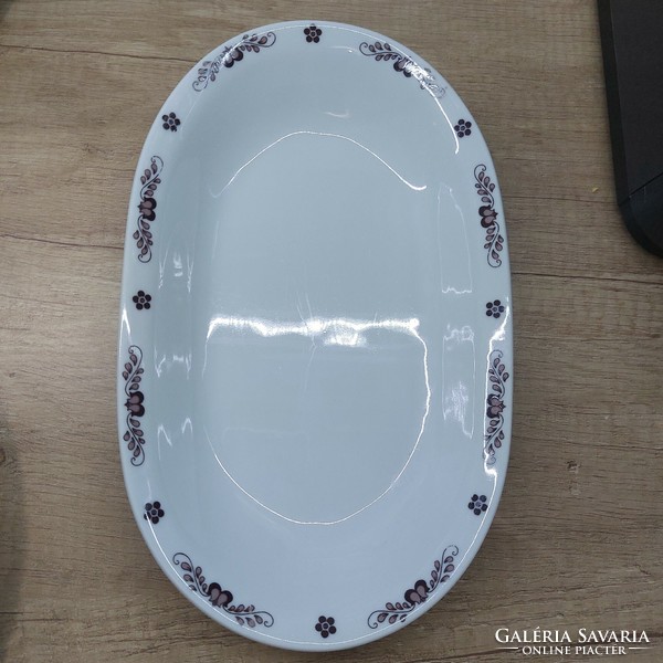 Alföldi porcelán barna magyaros virslis tányér