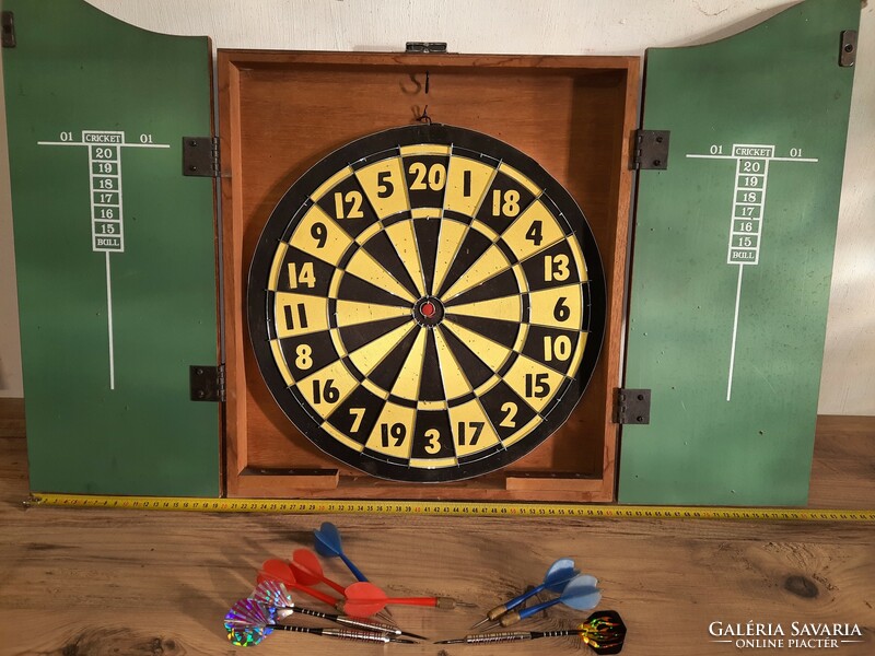 Innergames kings head dart s cabinet, cabinet (English) and double sided board