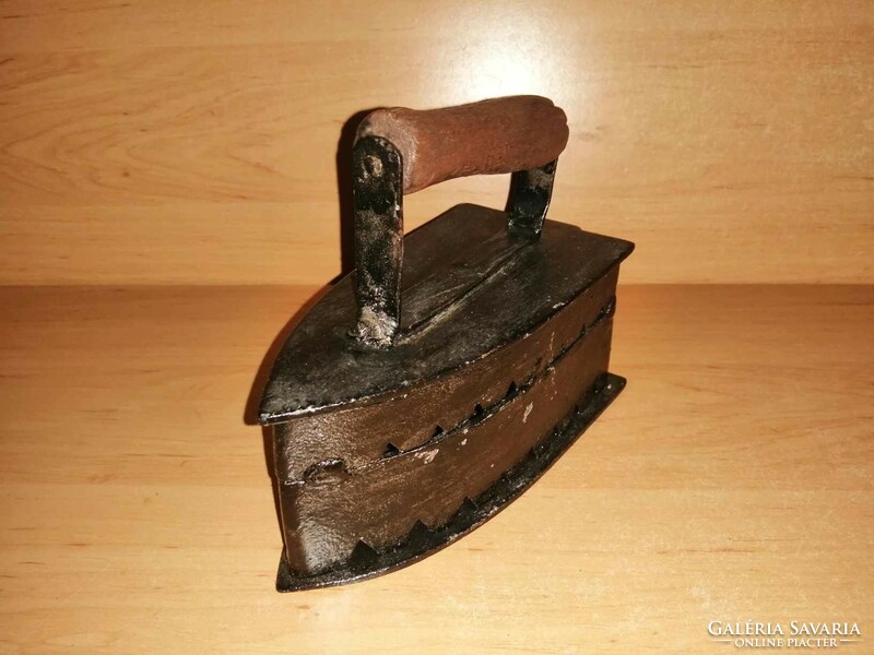 Antique small charcoal iron