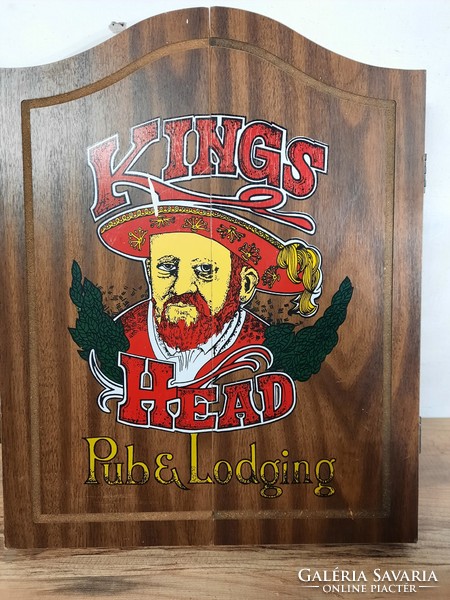 Innergames kings head dart s cabinet, cabinet (English) and double sided board